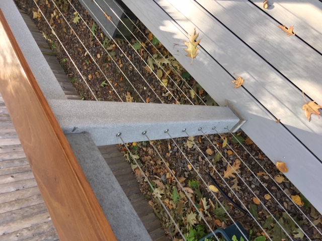 Cable railings with an epay handrail